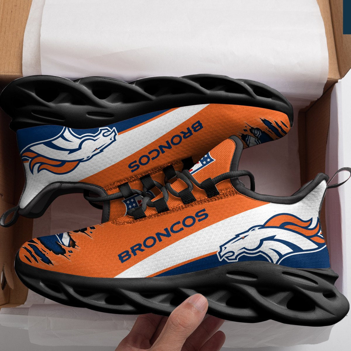 Denver Broncos Yezy Running Sneakers 906