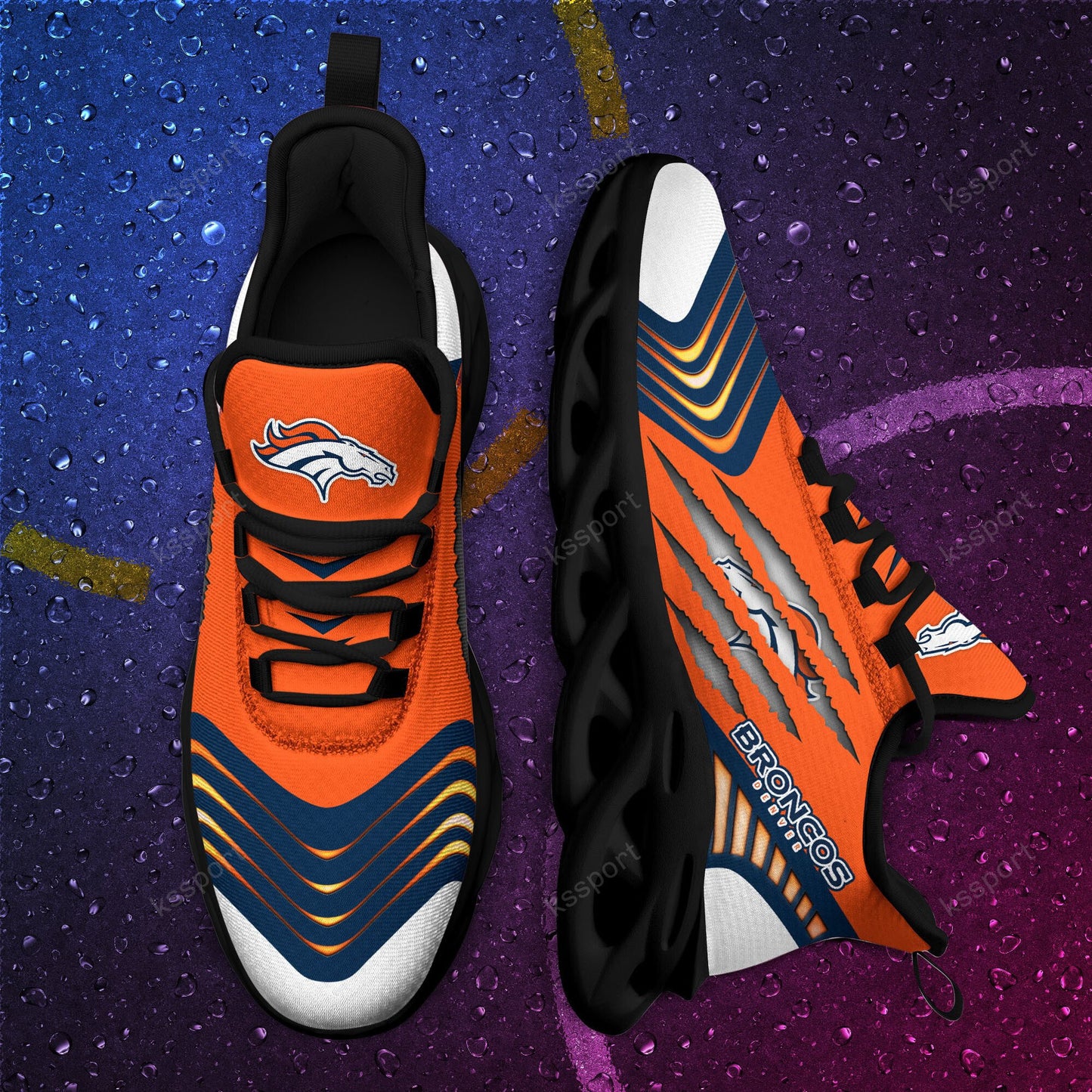 Denver Broncos Yezy Running Sneakers BB431