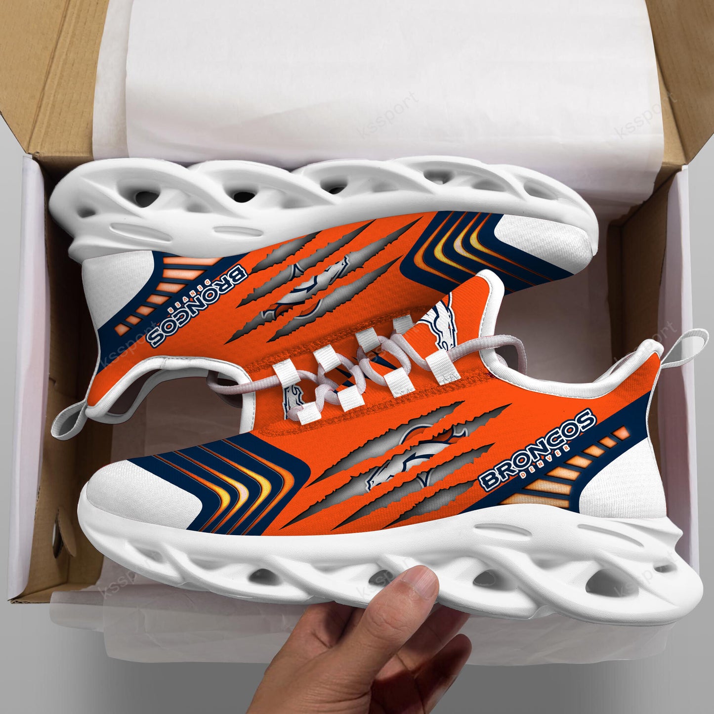 Denver Broncos Yezy Running Sneakers BB431
