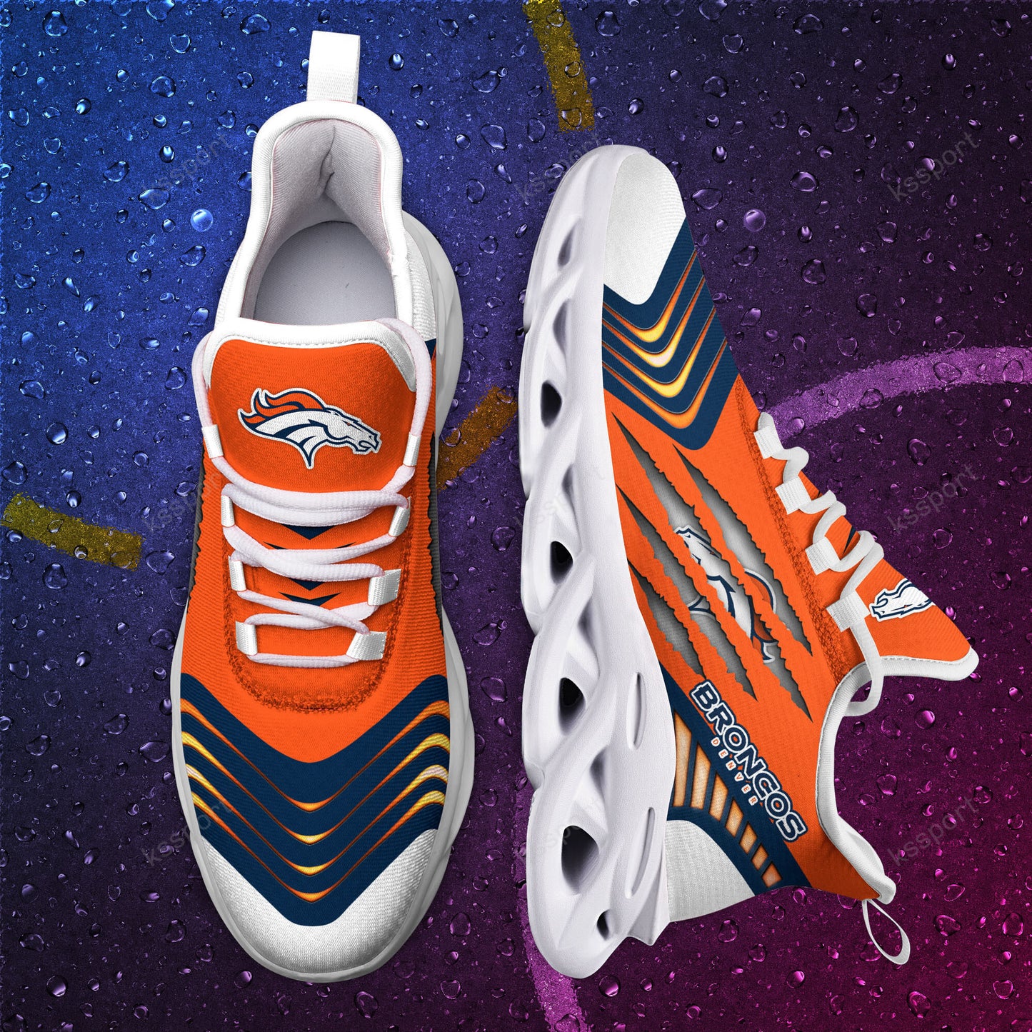 Denver Broncos Yezy Running Sneakers BB431