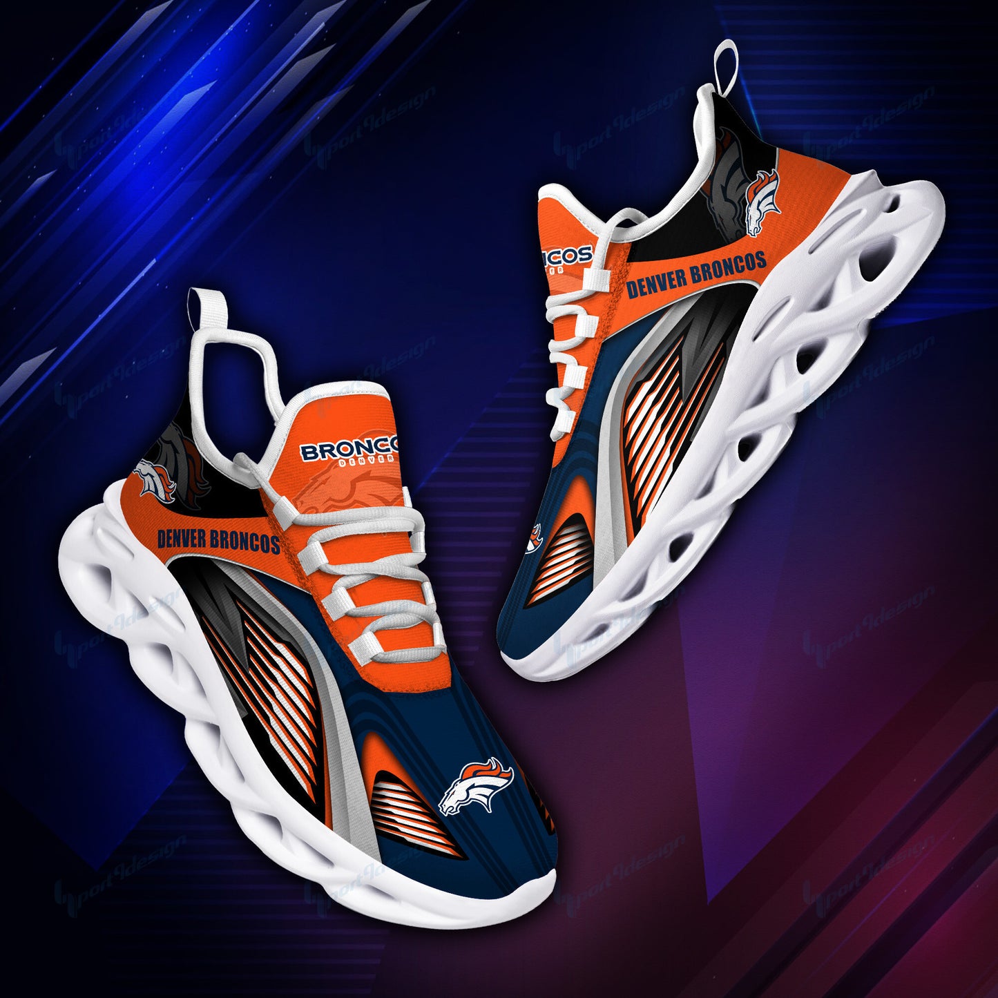 Denver Broncos Yezy Running Sneakers BB956