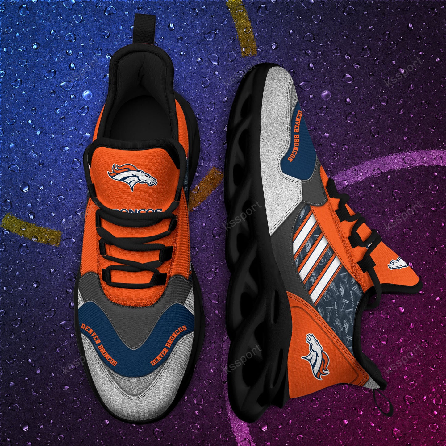 Denver Broncos Yezy Running Sneakers BG733