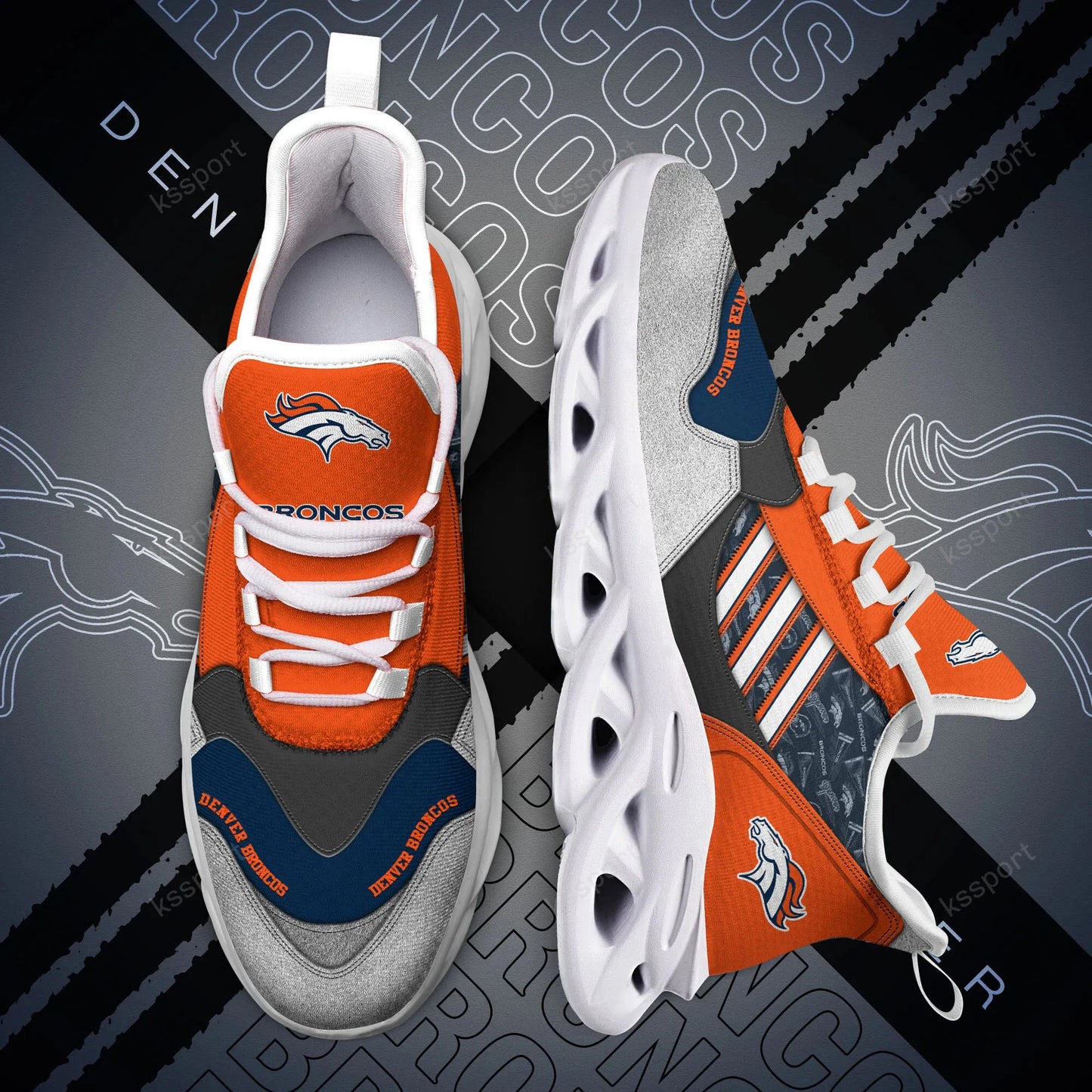 Denver Broncos Yezy Running Sneakers BG733