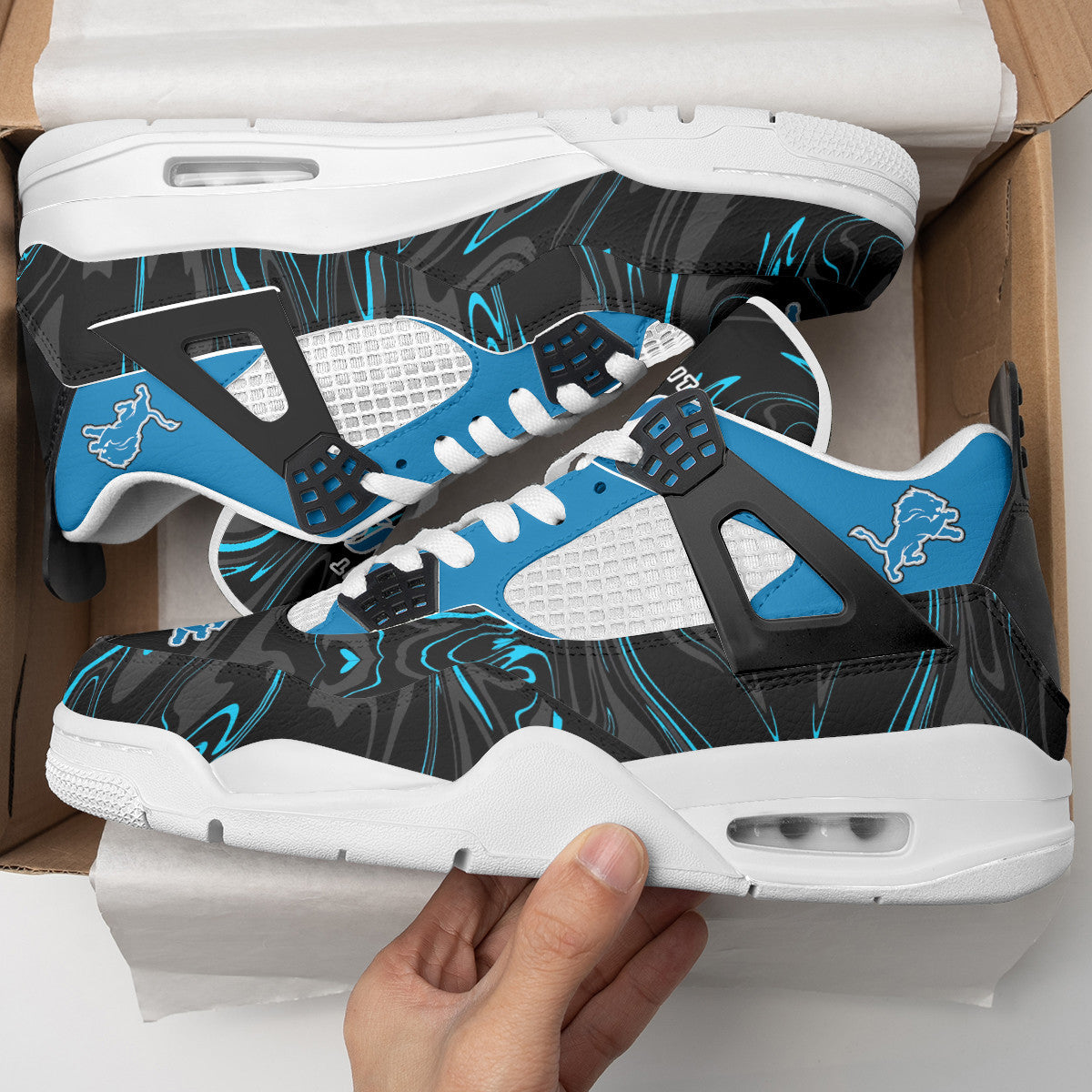 Detroit Lions AJ4 Sneaker BG261
