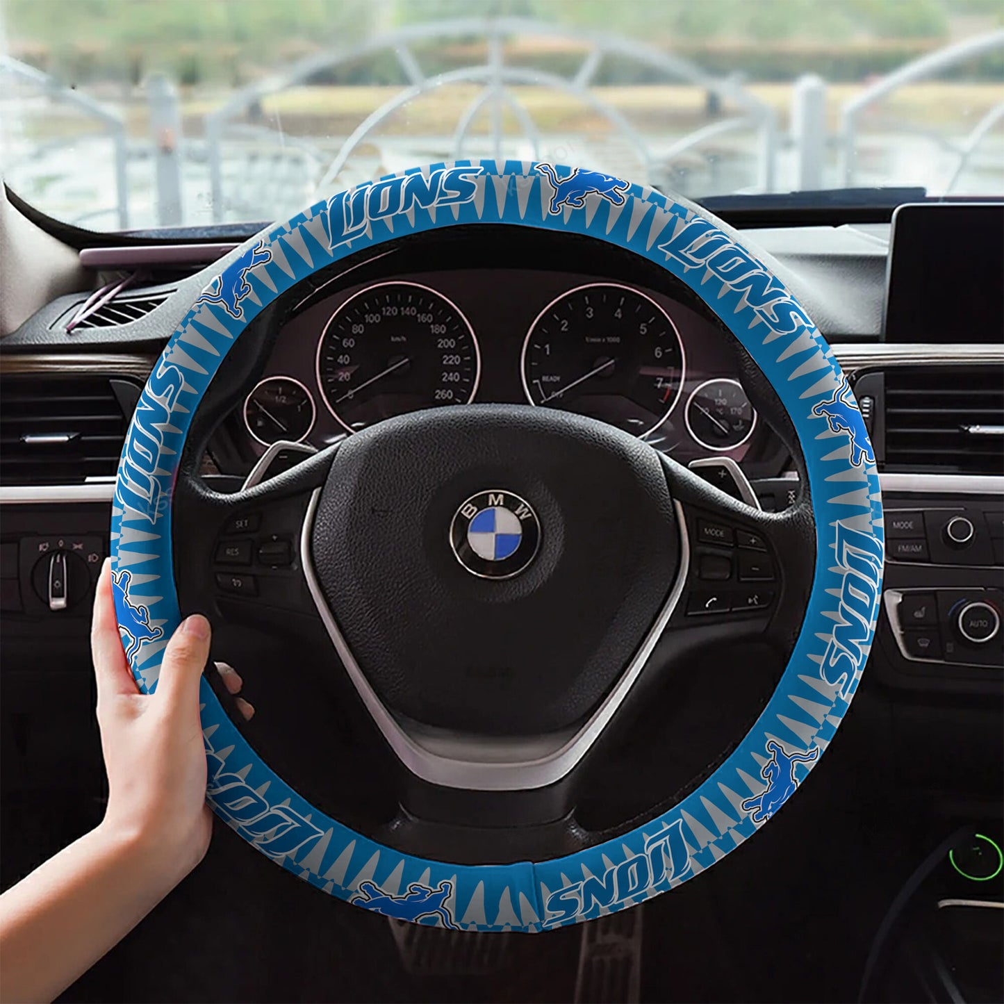 Detroit Lions Custom 3D Steering Wheel Cover 41