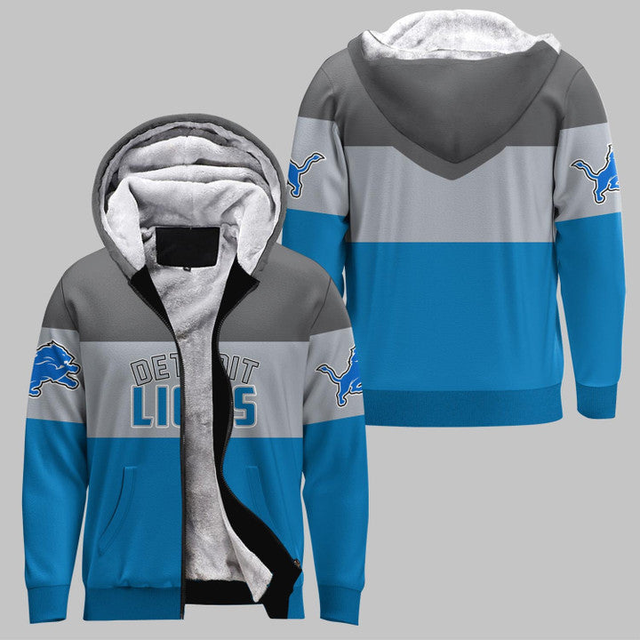 Detroit Lions Extreme Fleece Jacket 3D