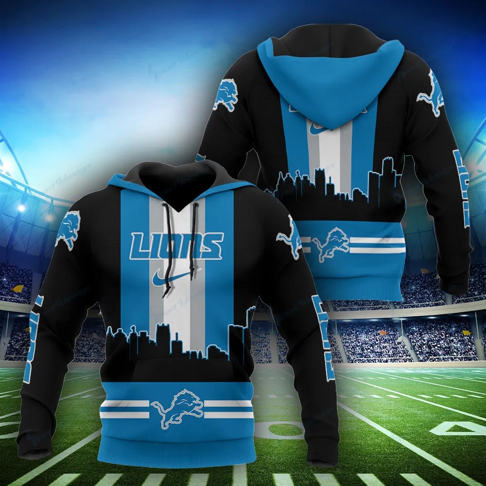 Detroit Lions Hoodie and Jogger Set BG847