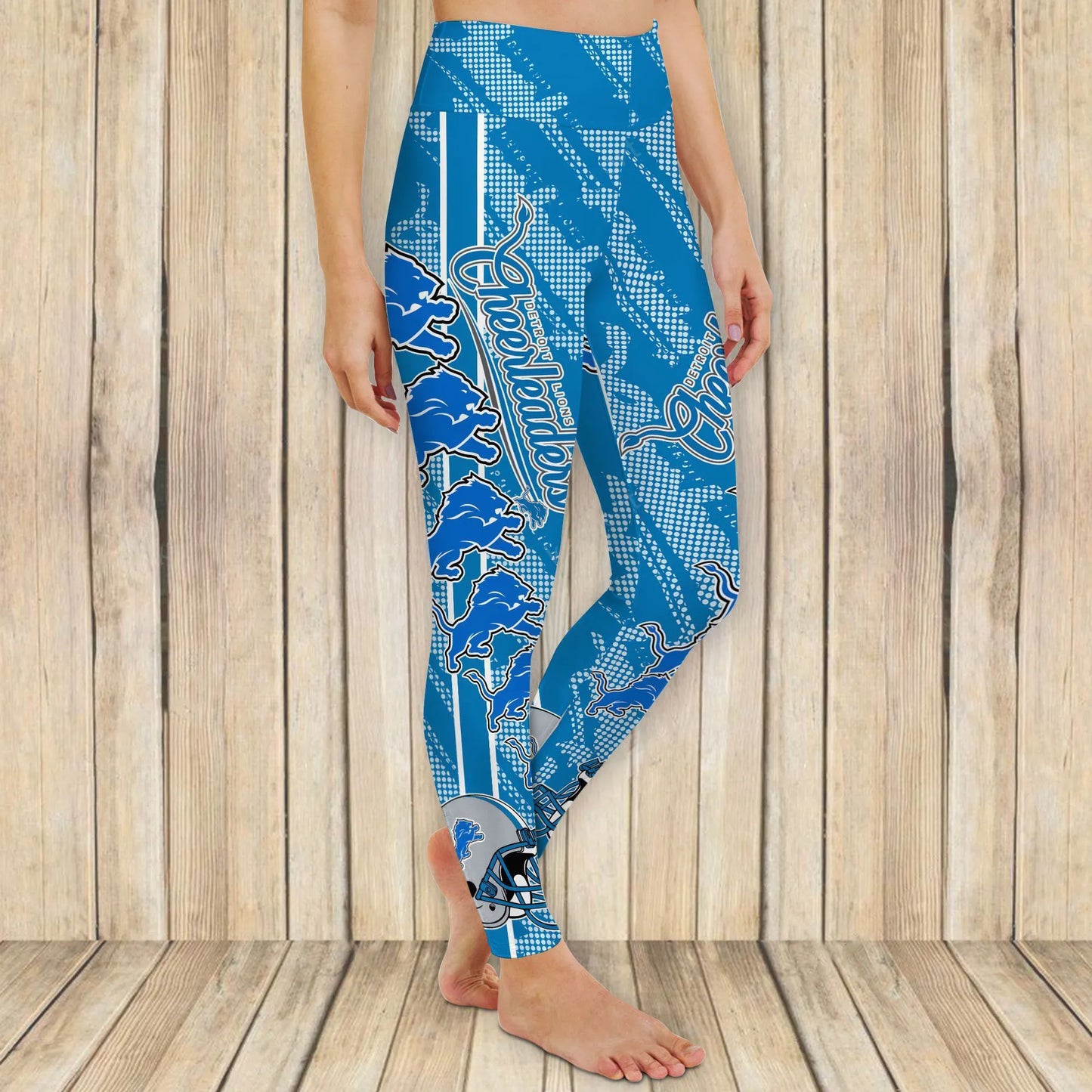 Detroit Lions Leggings And Cross Tank Top BG10