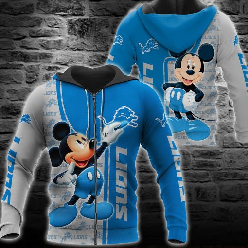 Detroit Lions Mickey All Over Printed 129