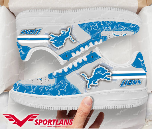 Detroit Lions NFL Personalized Air Force 1 Shoes