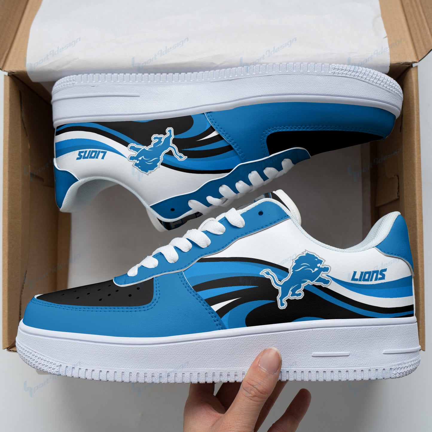 Detroit Lions Personalized AF1 Shoes BG100