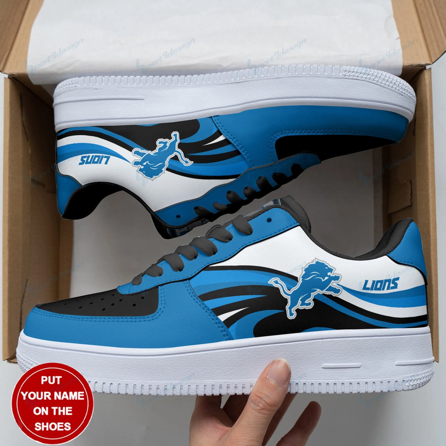 Detroit Lions Personalized AF1 Shoes BG100