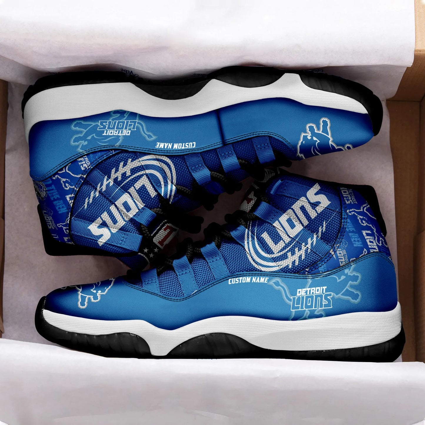 Detroit Lions Personalized AJD11 Sneakers BG194