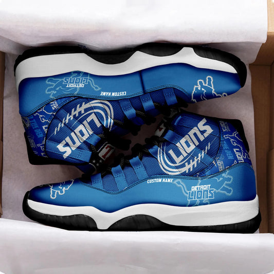 Detroit Lions Personalized AJD11 Sneakers BG194
