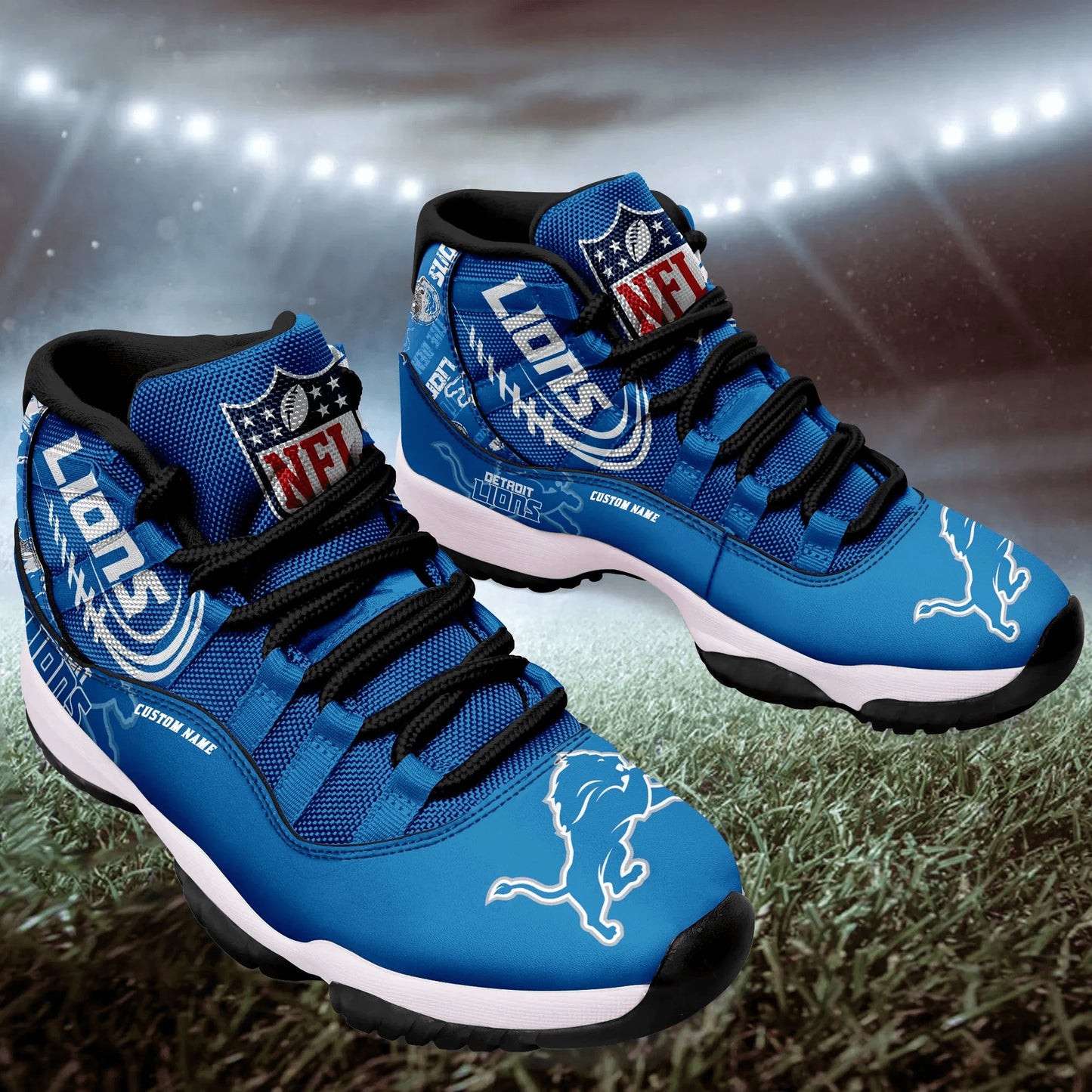 Detroit Lions Personalized AJD11 Sneakers BG194