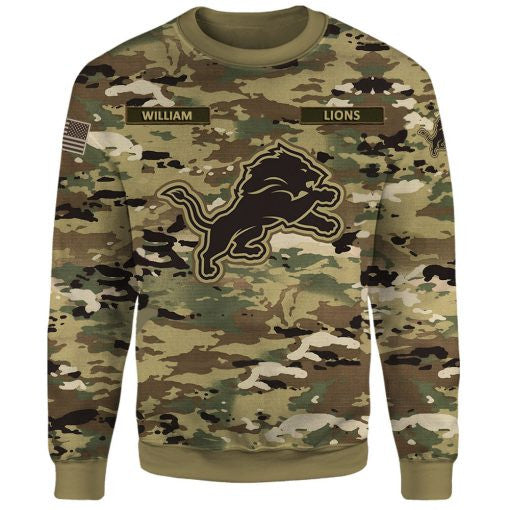 Detroit Lions Personalized All Over Printed 235