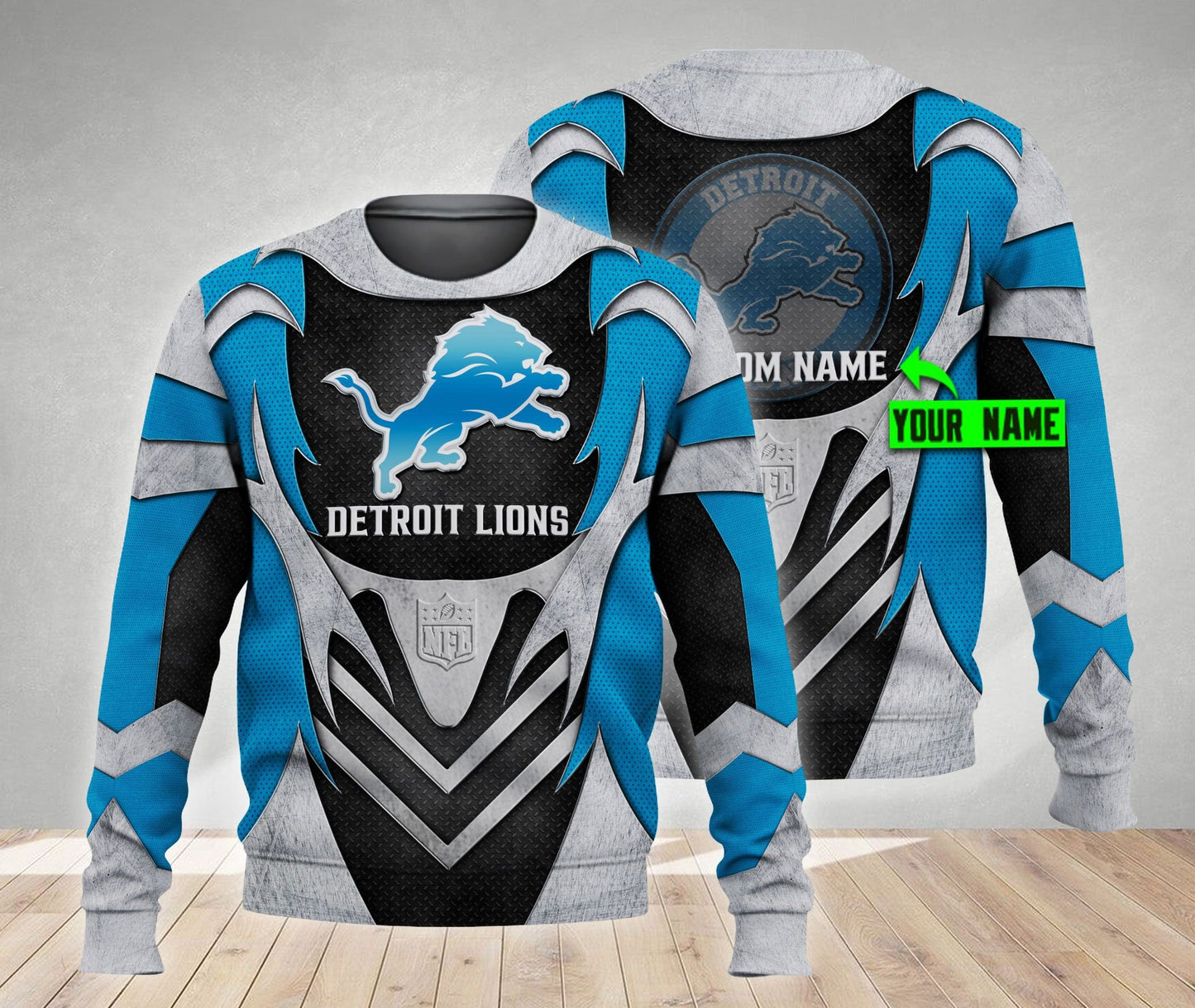 Detroit Lions Personalized All Over Printed 461