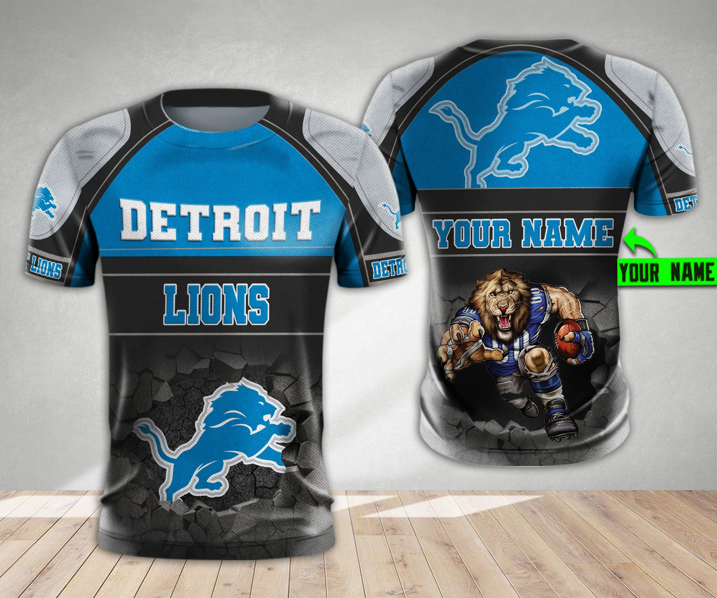 Detroit Lions Personalized All Over Printed 576