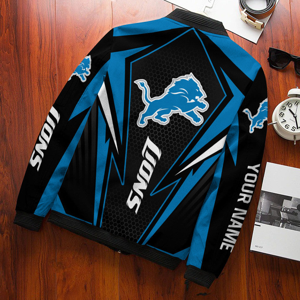 Detroit Lions Personalized Bomber Jacket BG639