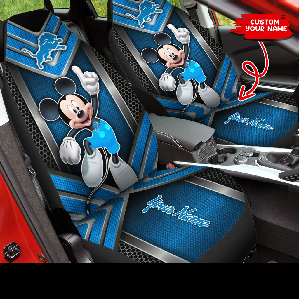 Detroit Lions Personalized Car Seat Covers BG390
