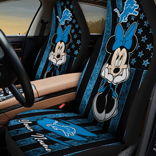 Detroit Lions Personalized Car Seat Covers BG409