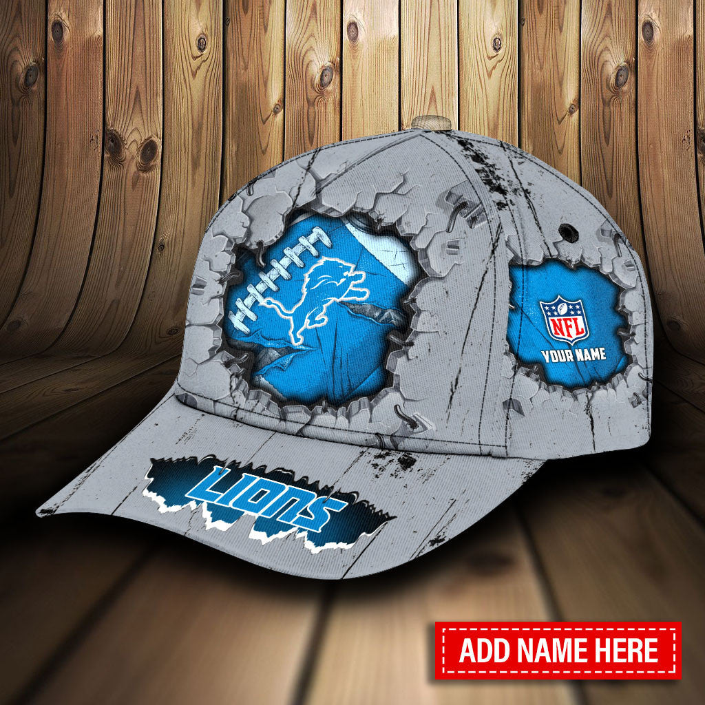 Detroit Lions Personalized Classic Cap BB422