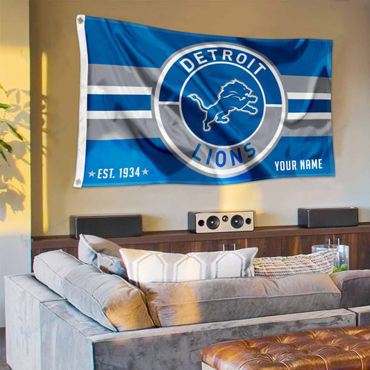 Detroit Lions Personalized Flag 177