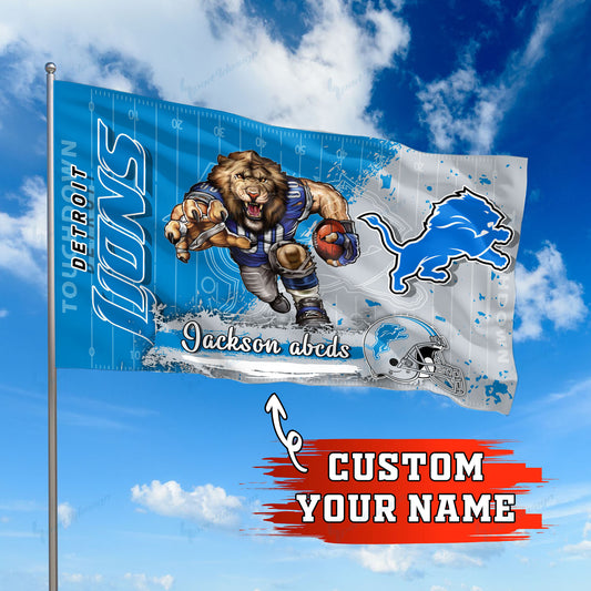 Detroit Lions Personalized Flag 247