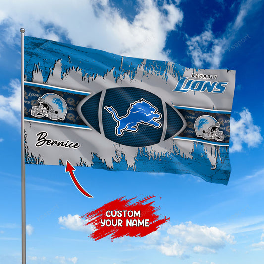 Detroit Lions Personalized Flag 383