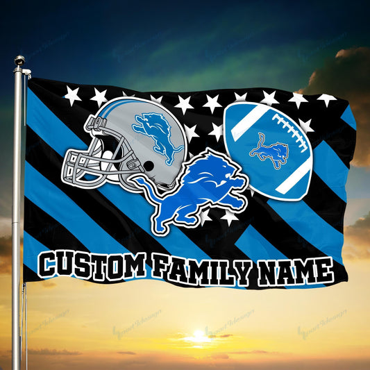 Detroit Lions Personalized Flag 74