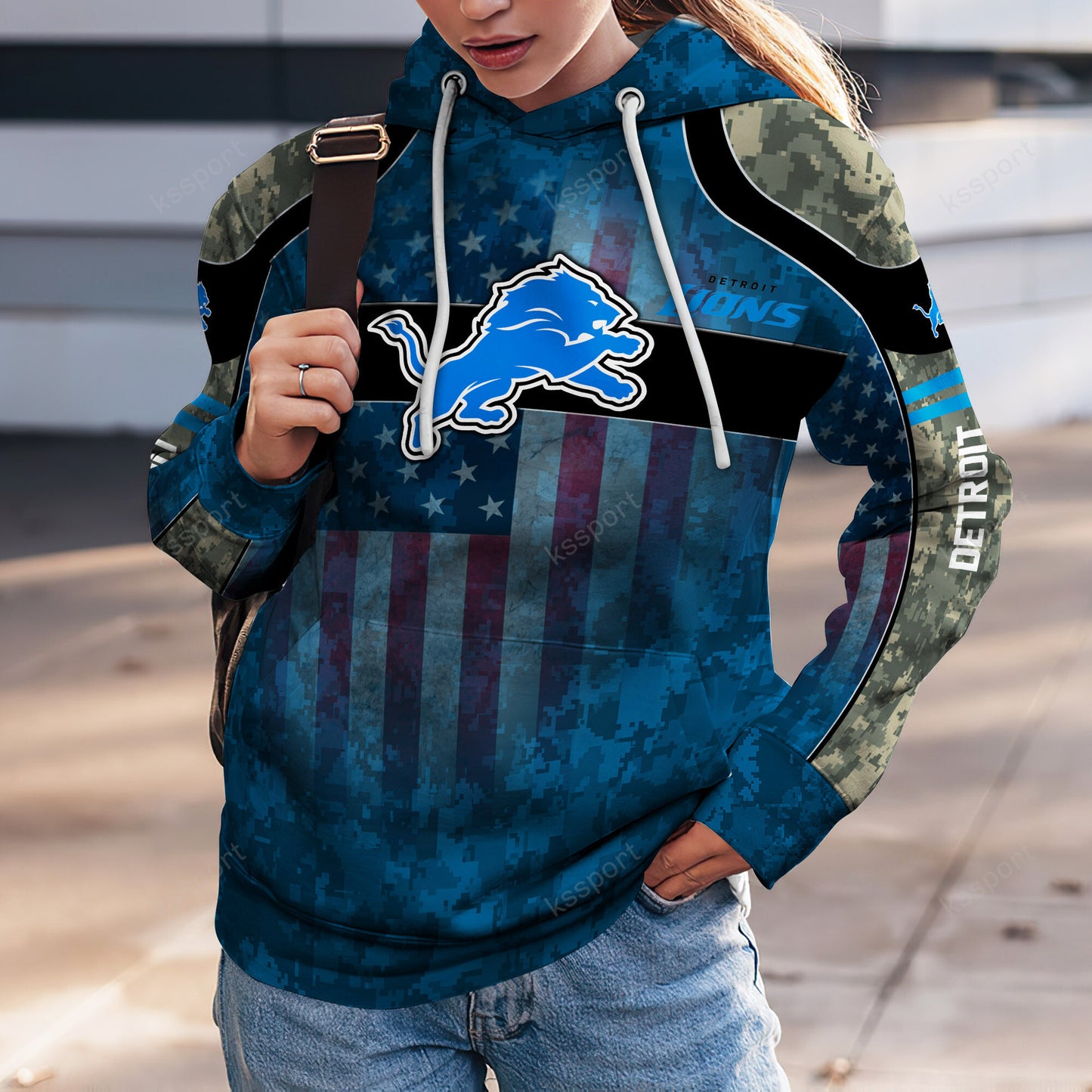 Detroit Lions Personalized Leggings And Hoodie BG73