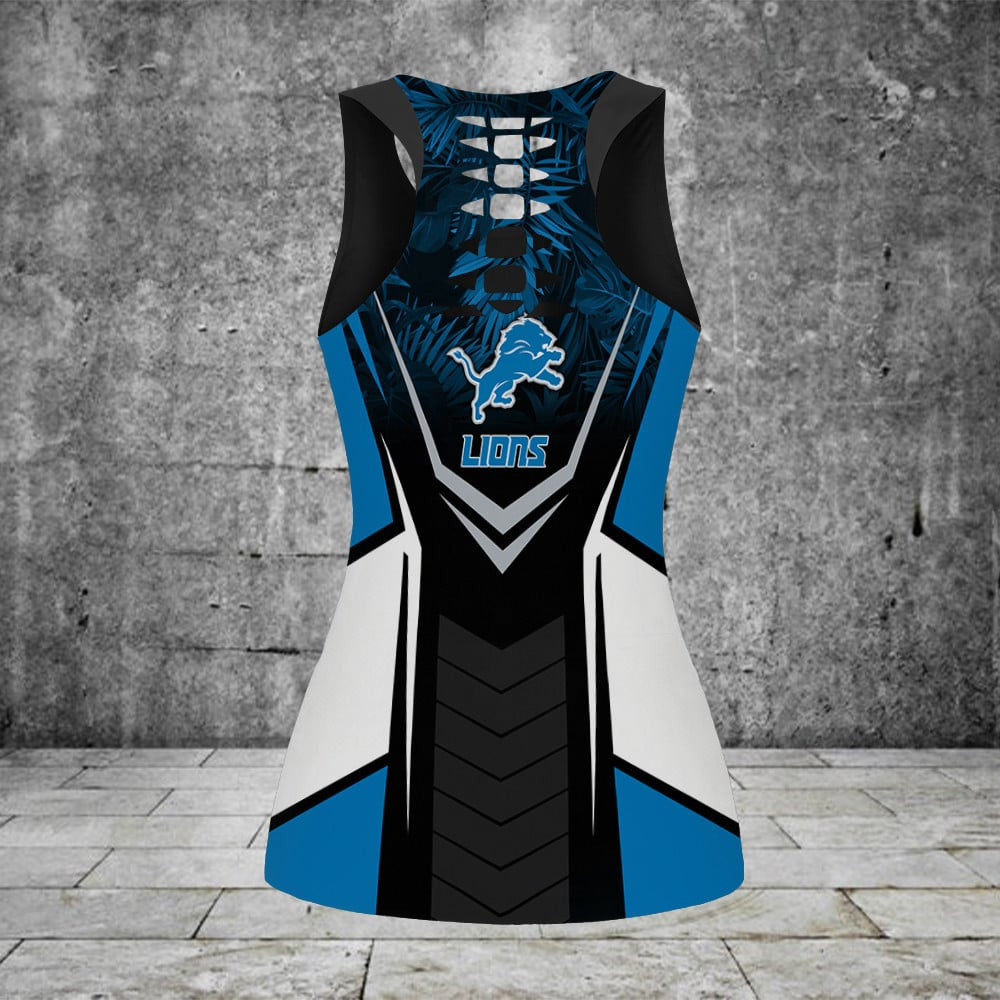 Detroit Lions Personalized Leggings And Tank Top BG100