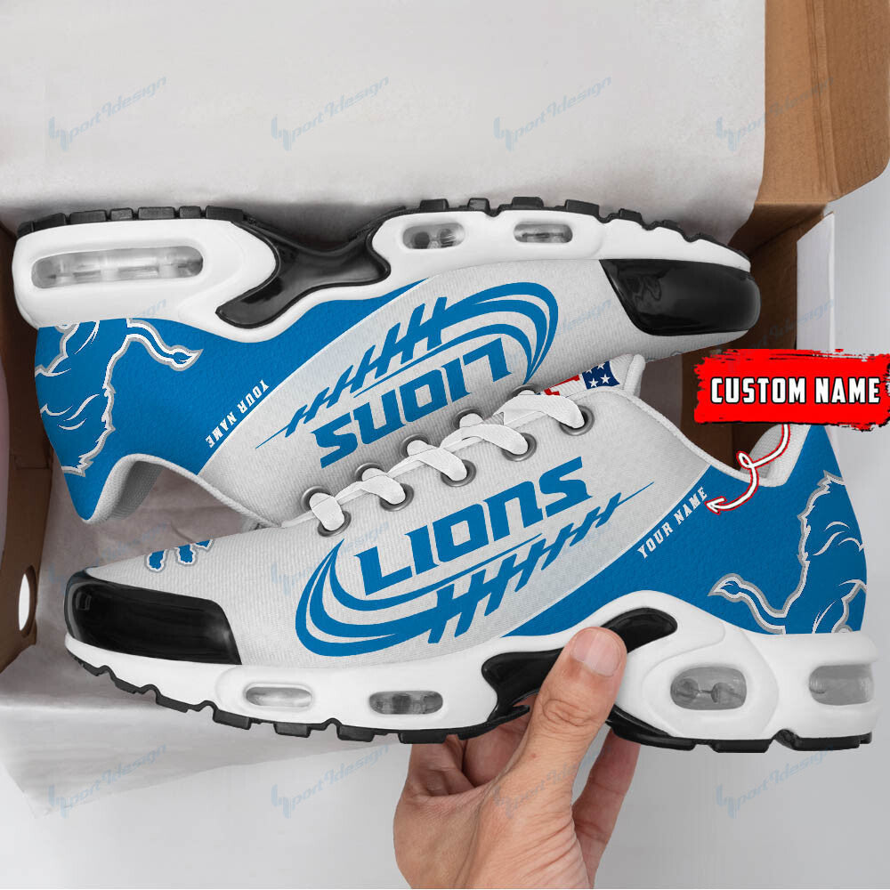 Detroit Lions Personalized Plus T-N Youth Sneakers BG11