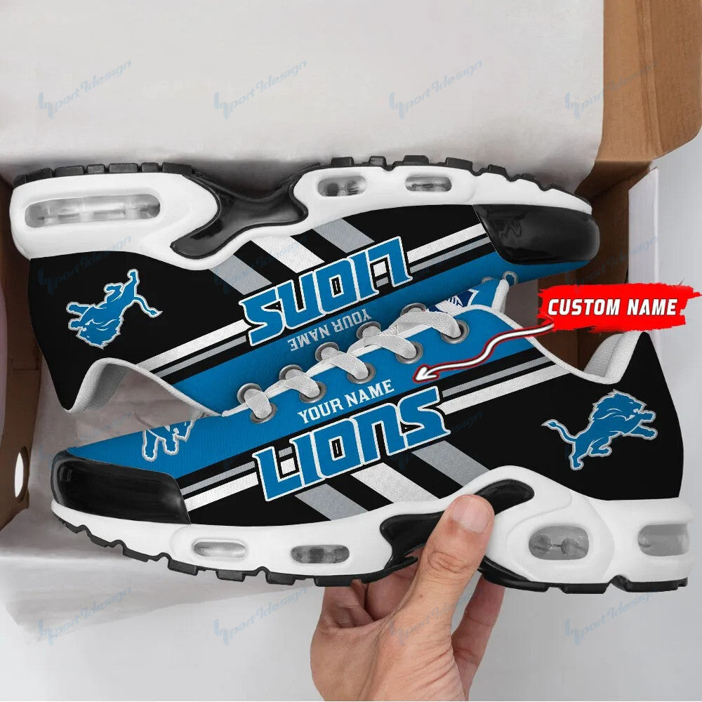Detroit Lions Personalized Plus T-N Youth Sneakers BG58
