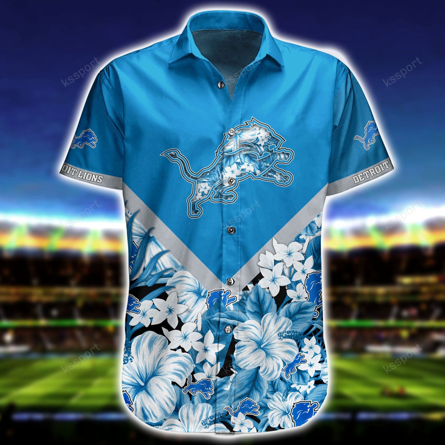 Detroit Lions Personalized Shirt and Shorts BG279