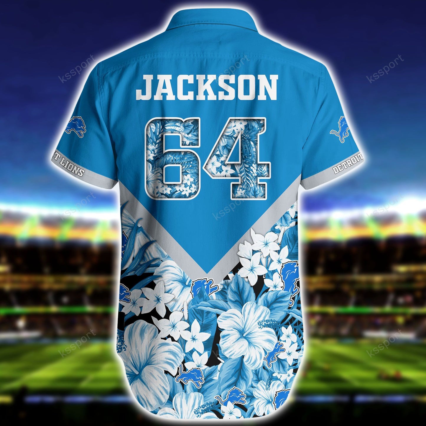 Detroit Lions Personalized Shirt and Shorts BG279