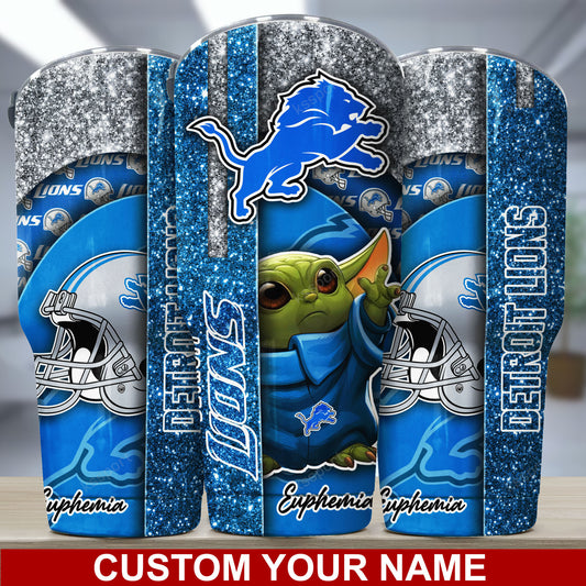 Detroit Lions Personalized Tumbler BG161
