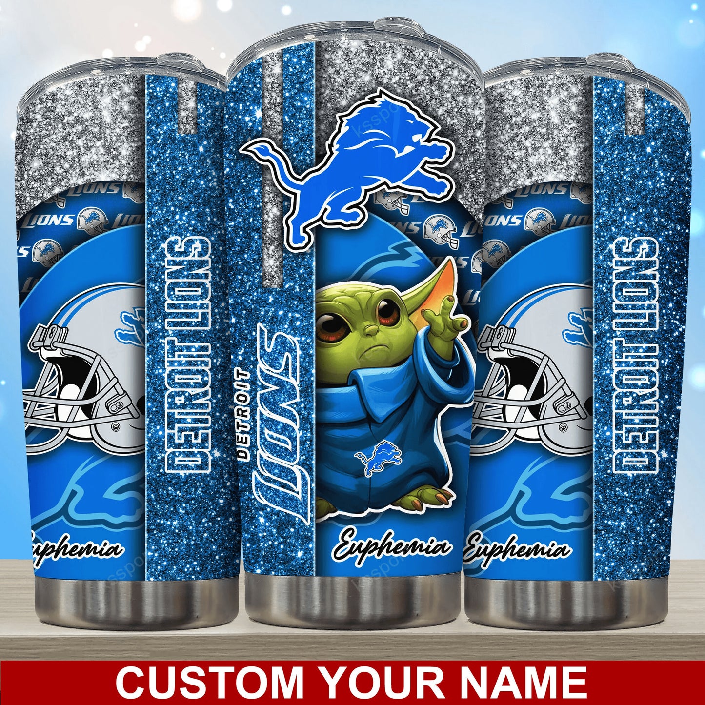 Detroit Lions Personalized Tumbler BG161