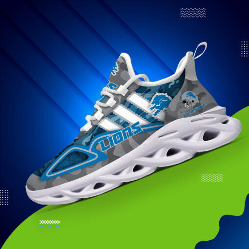 Detroit Lions Personalized Yezy Running Sneakers BB242
