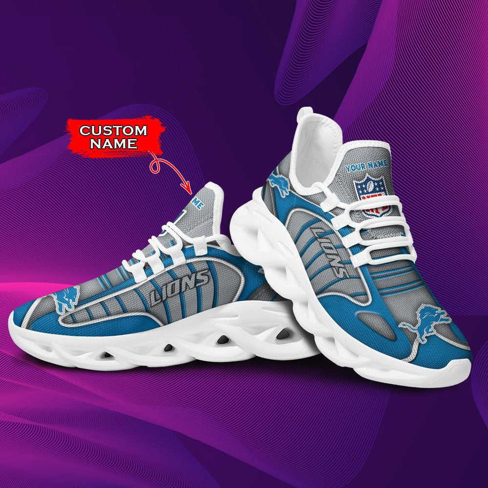 Detroit Lions Personalized Yezy Running Sneakers BG156