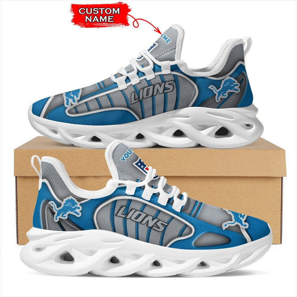 Detroit Lions Personalized Yezy Running Sneakers BG156