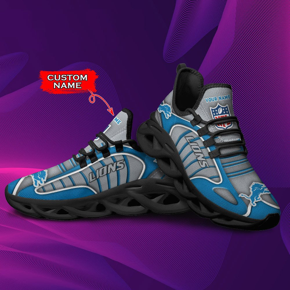 Detroit Lions Personalized Yezy Running Sneakers BG156