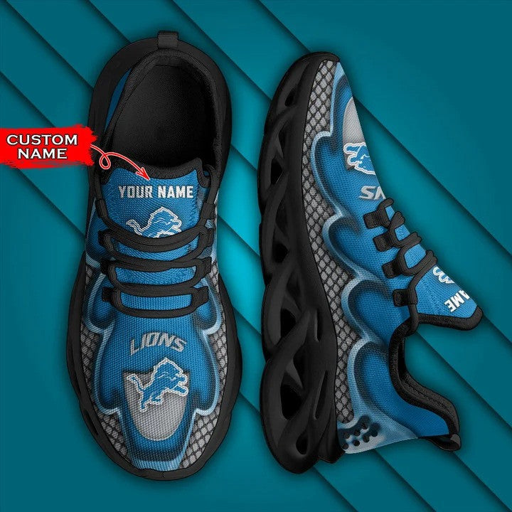 Detroit Lions Personalized Yezy Running Sneakers BG401