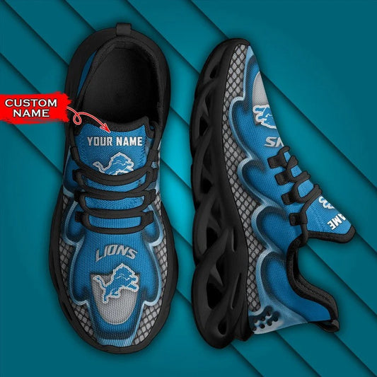 Detroit Lions Personalized Yezy Running Sneakers BG401