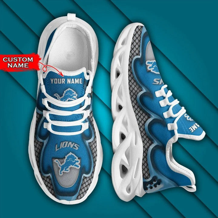Detroit Lions Personalized Yezy Running Sneakers BG401