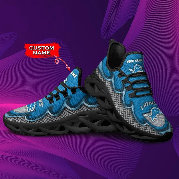 Detroit Lions Personalized Yezy Running Sneakers BG401