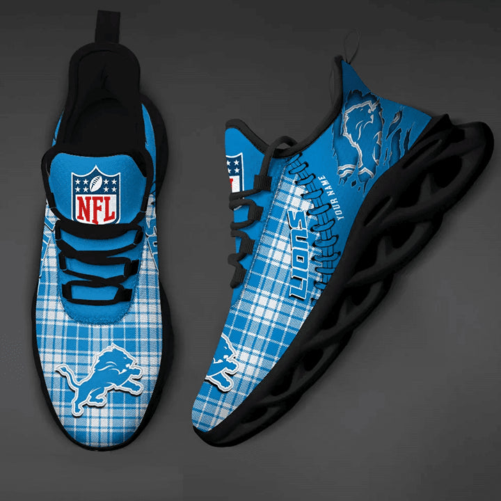 Detroit Lions Personalized Yezy Running Sneakers SPD285