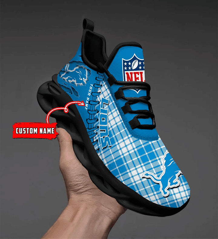 Detroit Lions Personalized Yezy Running Sneakers SPD285