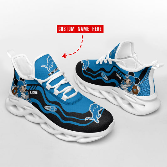 Detroit Lions Personalized Yezy Running Sneakers SPD509