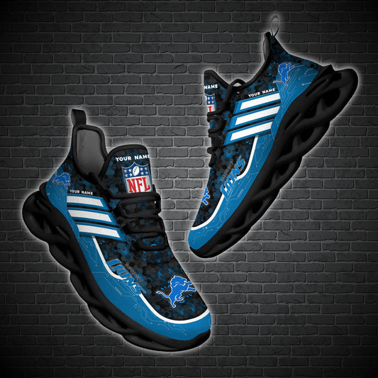 Detroit Lions Personalized Yezy Running Sneakers SPD649